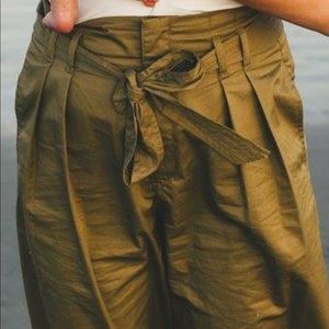 Zara trouser paper bag pant